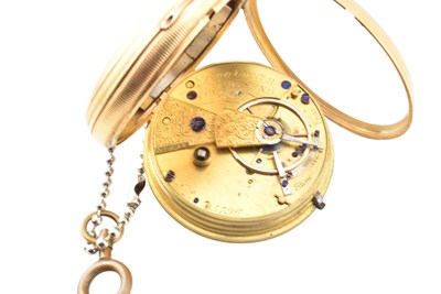 Lot 32 - 18CT GOLD HALLMARKED OPEN FACED POCKET WATCH BY BOORMAN OF GRAVESEND
