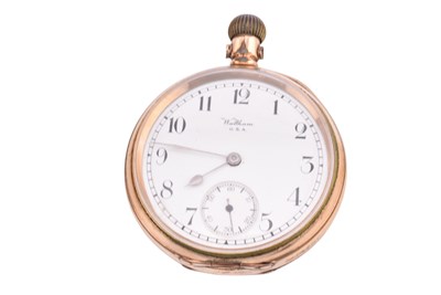 Lot 445 - EARLY 20TH CENTURY WALTHAM USA OPEN FACED POCKET WATCH
