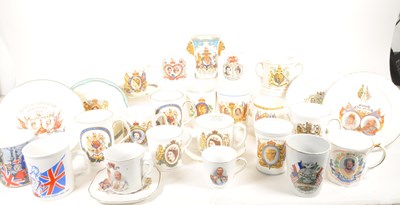 Lot 27 - COLLECTION OF MID TO LATE 20TH CENTURY ROYAL COMMEMORATIVE CUPS