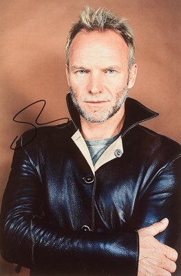 Lot 181 - STING - THE POLICE - AUTOGRAPHED 8X12" PHOTOGRAPH - AFTAL