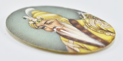 Lot 25 - 19TH CENTURY INDIAN PORTRAIT MINIATURE OF MAHARAJA RANJIT SINGH