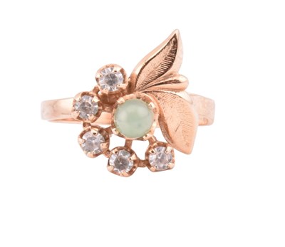 Lot 262 - 10CT GOLD & GEM SET RING