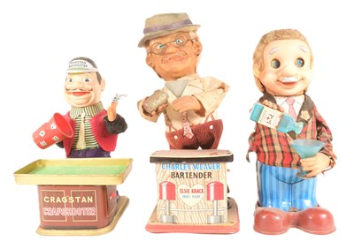 Lot 49 - TINPLATE TOYS - X3 JAPANESE TINPLATE BATTERY OPERATED TOYS