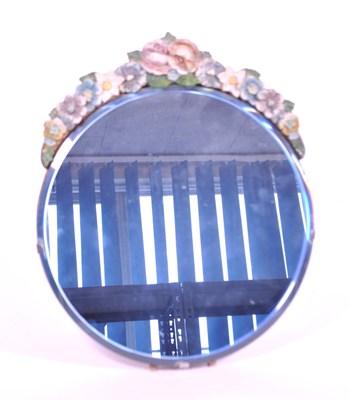 Lot 239 - 20TH CENTURY BARBOLA STRUT BEVELED TABLE TOP MIRROR