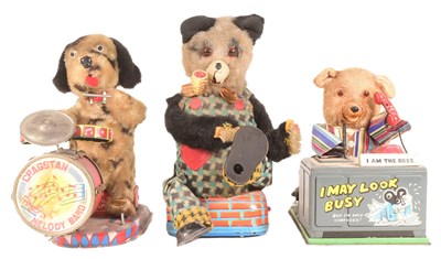 Lot 118 - TINPLATE TOYS - X3 VINTAGE JAPANESE TINPLATE BATTERY OPERATED TOYS
