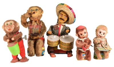 Lot 264 - TINPLATE TOYS - JAPANESE TINPLATE BATTERY OPERATED TOYS