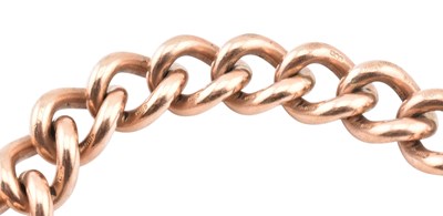 Lot 63 - HALLMARKED 9CT GOLD CURB LINK CHAIN PADLOCK BRACELET