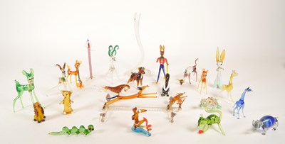 Lot 43 - COLLECTION OF 20TH CENTURY MURANO STYLE STUDIO GLASS ANIMAL FIGURES