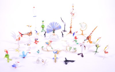 Lot 44 - COLLECTION OF 20TH CENTURY MURANO STYLE STUDIO GLASS BIRD FIGURES