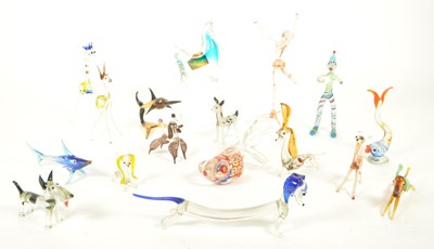 Lot 45 - COLLECTION OF 20TH CENTURY MURANO STYLE GLASS ANIMAL FIGURES