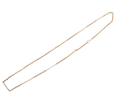 Lot 185 - HALLMARKED 9CT GOLD CHAIN NECKLACE