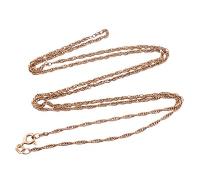 Lot 198 - HALLMARKED 9CT GOLD FANCY LINK CHAIN NECKLACE