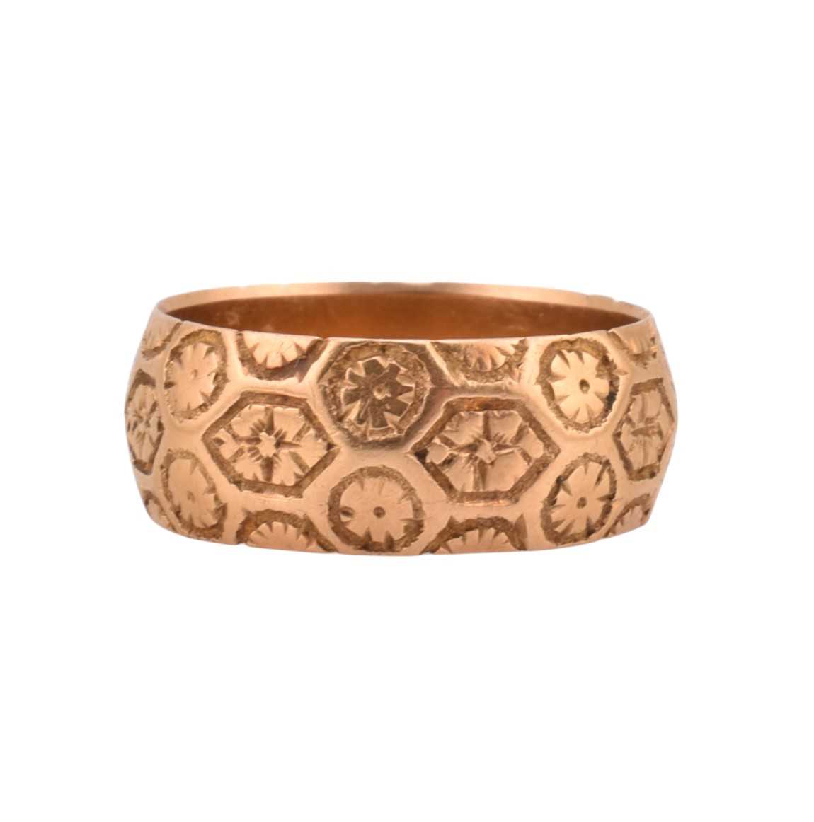 Lot 100 - VICTORIAN HALLMARKED 18CT GOLD BAND RING
