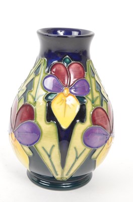 Lot 117 - MOORCROFT POTTERY - LATE 20TH CENTURY HEARTSEASE VASE
