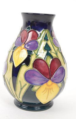 Lot 117 - MOORCROFT POTTERY - LATE 20TH CENTURY HEARTSEASE VASE