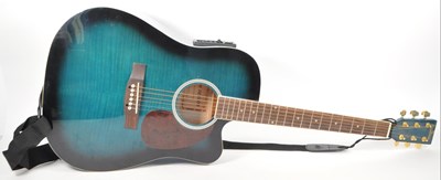 Lot 403 - JIM DEACON - LATE 20TH CENTURY ELECTRIC ACOUSTIC GUITAR WITH CASE