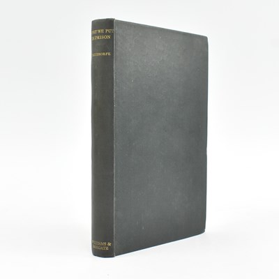 Lot 24 - PAILTHORPE, GRACE W. 1932 WHAT WE PUT IN PRISON SCARCE FIRST EDITION