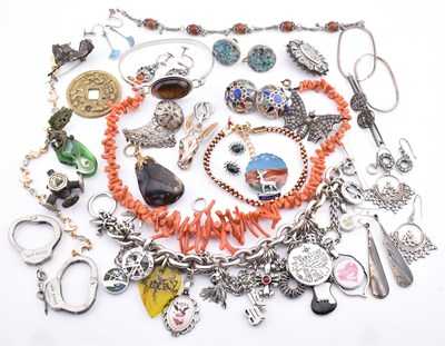 Lot 275 - ANTIQUE VINTAGE MODERN COSTUME JEWELLERY