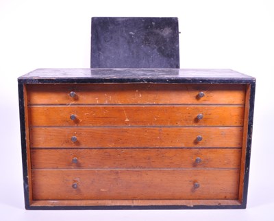 Lot 261 - 20TH CENTURY WOODEN PATTERN TOOL CHEST