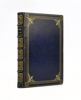 Lot 74 - BUMPUS BINDING. 1906 MAXIMES BY NAPOLEON IN FULL NAVY MOROCCO WITH GAUFFERED EDGES