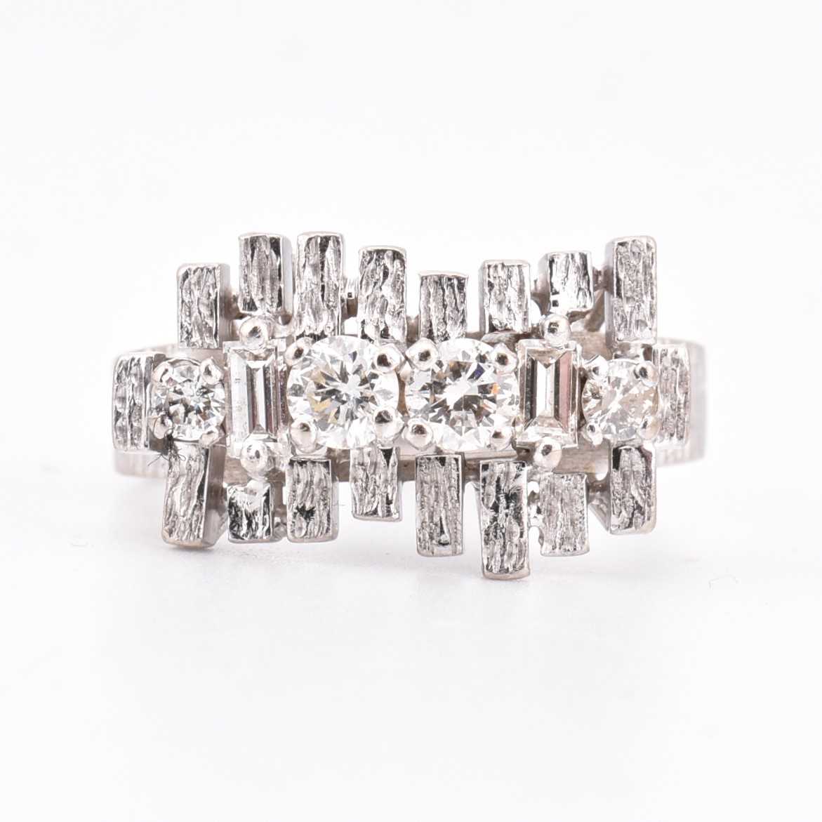 Lot 37 - ALAN MARTIN GARD - 1970S 18CT GOLD & DIAMOND RING