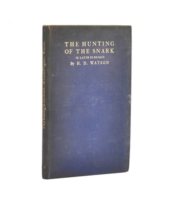 Lot 96 - CARROLL, LEWIS. 1936 THE HUNTING OF THE SNARK, TRANSLATED INTO LATIN ELEGIACS