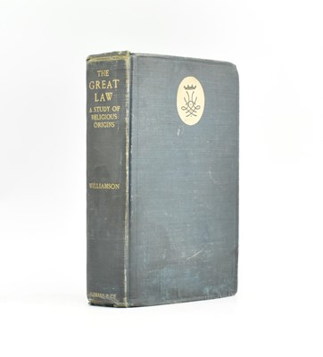 Lot 64 - WILLIAMSON, WILLIAM. 1899 THE GREAT LAW SCARCE THEOSOPHICAL WORK