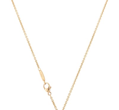 Lot 85 - TIFFANY & CO 18CT GOLD INGOT PENDANT NECKLACE