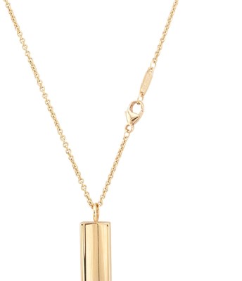 Lot 85 - TIFFANY & CO 18CT GOLD INGOT PENDANT NECKLACE