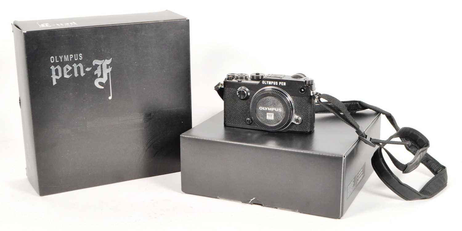 Lot 273 - OLYMPUS - CONTEMPORARY PEN-F MICRO FOUR THIRDS CAMERA
