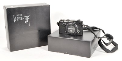 Lot 273 - OLYMPUS - CONTEMPORARY PEN-F MICRO FOUR THIRDS CAMERA