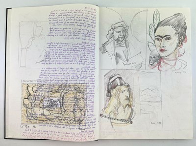 Lot 106 - ROBIN SYMES (1939-2023) - SKETCHBOOK OF ORIGINAL DRAWINGS & SKETCHES