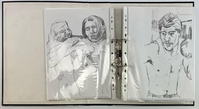 Lot 90 - ROBIN SYMES (1939-2023) - FOLDER OF ORIGINAL SKETCHES AND DRAWINGS