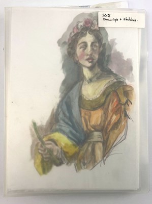 Lot 108 - ROBIN SYMES (1939-2023) - ORIGINAL FOLDER OF DRAWINGS AND SKETCHES