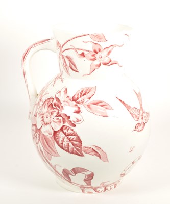 Lot 62 - POWELL, BISHOP & STONIER - 19TH CENTURY AESTHETIC WILD ROSE JUG