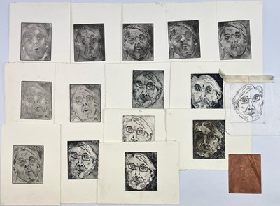 Lot 125 - ROBIN SYMES (1939-2023) - 14 ETCHINGS WITH ORIGINAL COPPER PLATE
