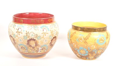 Lot 63 - ROYAL DOULTON - TWO 19TH CENTURY LAMBETH CERAMIC POTS