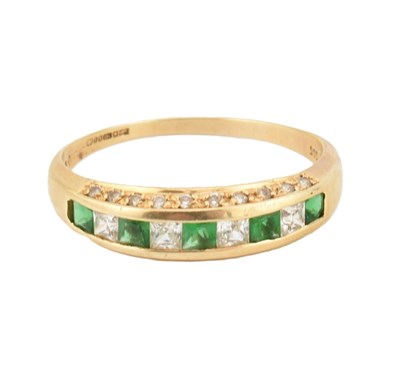 Lot 415 - HALLMARKED 14CT GOLD & GEM SET RING