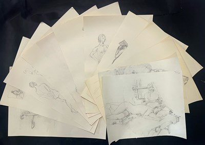 Lot 133 - ROBIN SYMES (1939-2023) - FIVE SKETCHES FROM LIFE DRAWING CLASSES