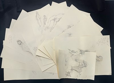 Lot 134 - ROBIN SYMES (1939-2023) - TEN SKETECHES FROM LIFE DRAWING CLASSES
