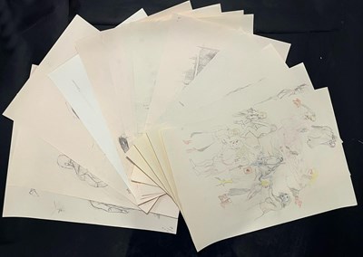 Lot 136 - ROBIN SYMES (1939-2023) - THIRTEEN SKETCHES FROM LIFE DRAWING CLASSES