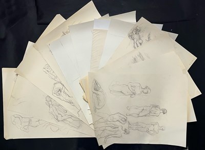 Lot 137 - ROBIN SYMES (1939-2023) - TWELVE SKETCHES FROM LIFE DRAWING CLASSES