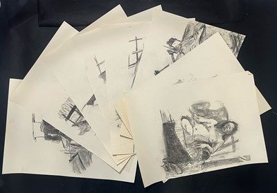 Lot 139 - ROBIN SYMES (1939-2023) - CIRCA 8 SKETCHES FROM LIFE DRAWING CLASSES