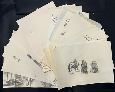 Lot 140 - ROBIN SYMES (1939-2023) - CIRCA 19 SKETCHES FROM LIFE DRAWING CLASSES