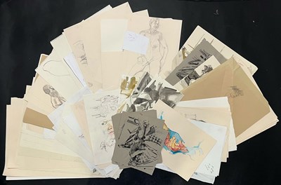 Lot 142 - ROBIN SYMES (1939-2023) - LARGE COLLECTION OF LIFE DRAWING SKETCHES
