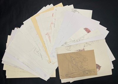 Lot 143 - ROBIN SYMES (1939-2023) - LARGE COLLECTION OF LIFE DRAWING SKETCHES