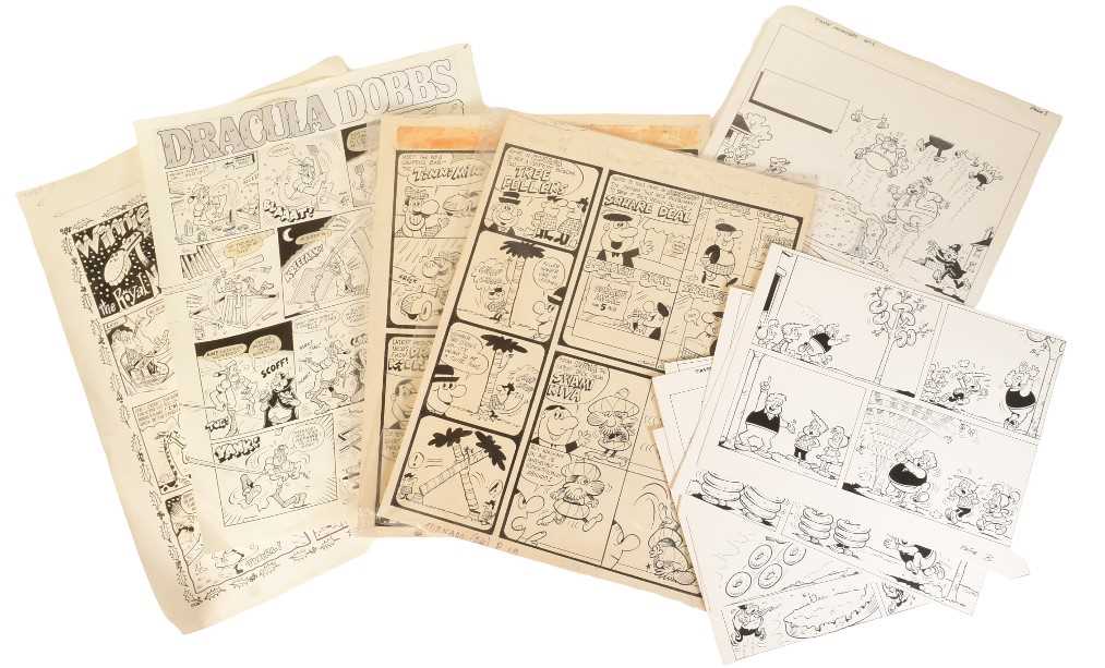 Lot 150 - COMIC BOOK / ANNUAL ARTWORK - COLLECTION OF ORIGINAL ART