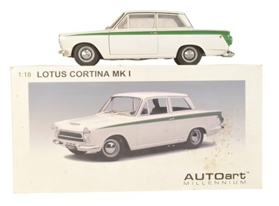 Lot 288 - DIECAST - BOXED AUTOART 1/18 SCALE LOTUS CORTINA MKI