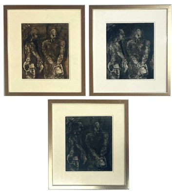 Lot 80 - ROBIN SYMES (1939-2023) - THREE UNTITLED MALES NUDE ETCHINGS