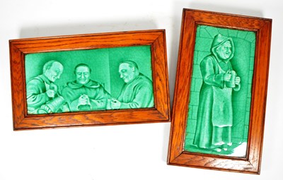 Lot 163 - SHERWIN & COTTON - TWO EARLY 20TH CENTURY FRAMED TILES
